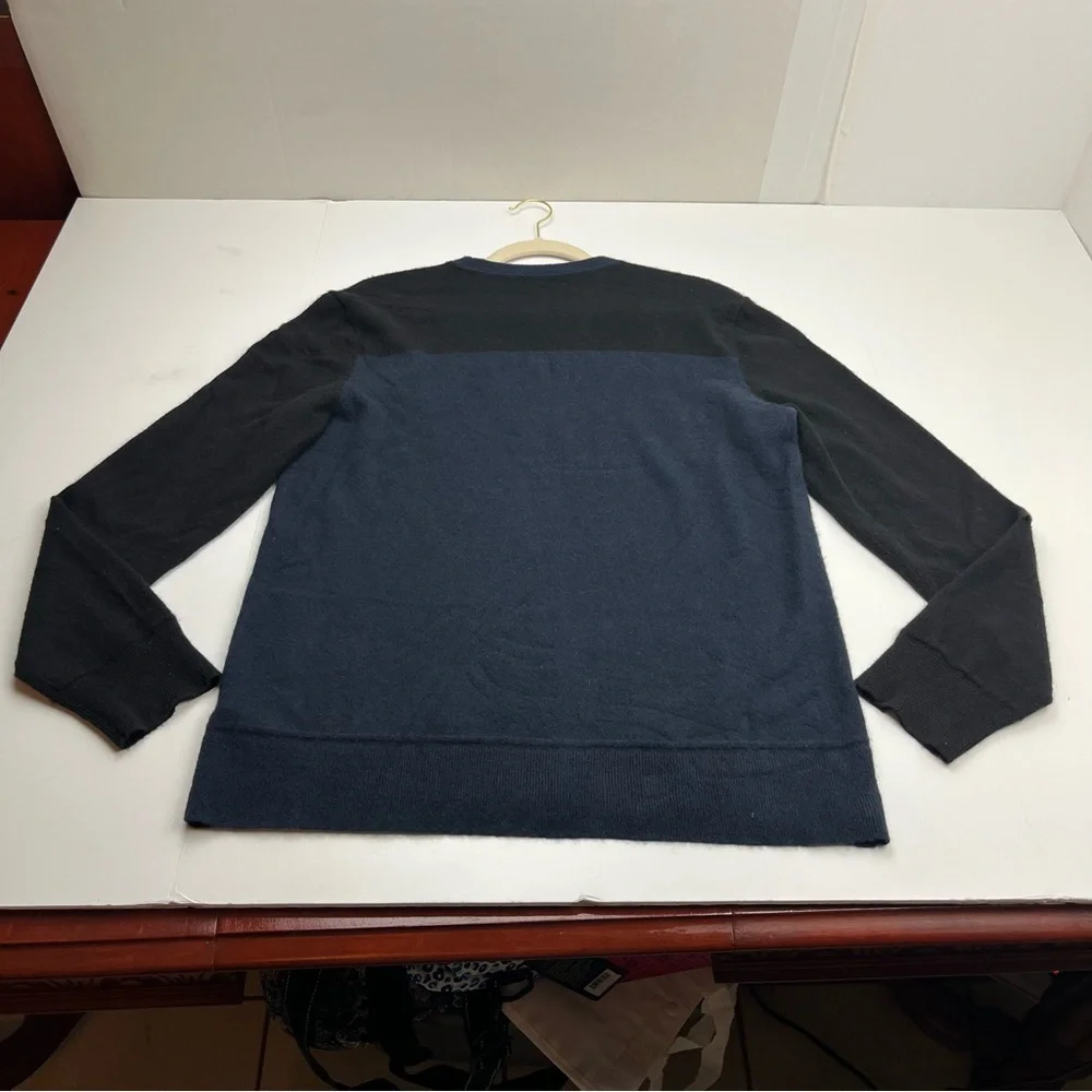 Theory Hilles Crewneck Cashmere‎ Sweater 100% Cashmere Mens NO SIZE TAG *FLAWED
